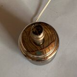 Bibendum chrome ceramic lamp 1970