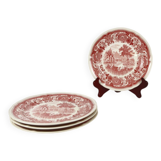 Set of 4 dessert plates "Burgenland" red, Villeroy & Boch