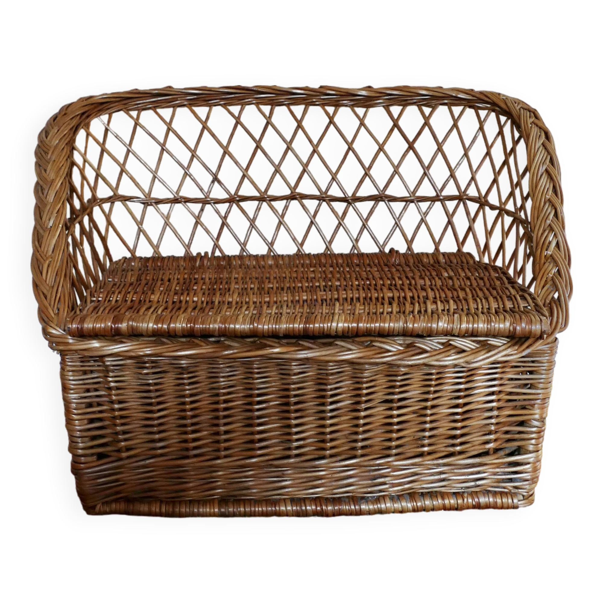Rattan toy chest