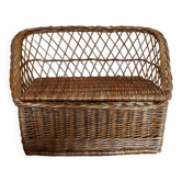 Rattan toy chest