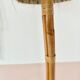 Vintage rattan bedside table floor lamp