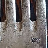 4 vintage silver metal cutlery - 209 grams