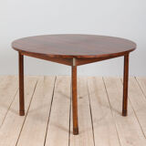 Italian mid century round extension dining table in Rosewood by Stildomus