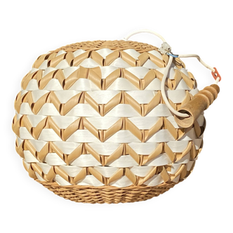 Suspension bambou deux tons
