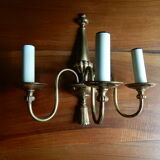Brass wall chandelier 3 burners