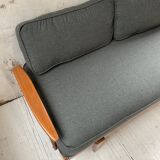 Daybed expandable Scandinavian 2-seater bench