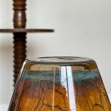 Mouth-blown glass vase.