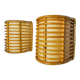 Pair of rattan sconces France 1960