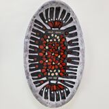 Oblong ceramic cut by perignem circa 1960