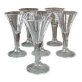 Verres à liqueur cristal d'arques Durand monceaux