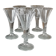Durand Monceaux crystal liqueur glasses