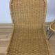 Vintage cantilever chairs in chrome and rattan