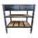 Table d’appoint 2 tiroirs avec étagères en cannage