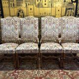 Set of 8 Louis XIII style chairs