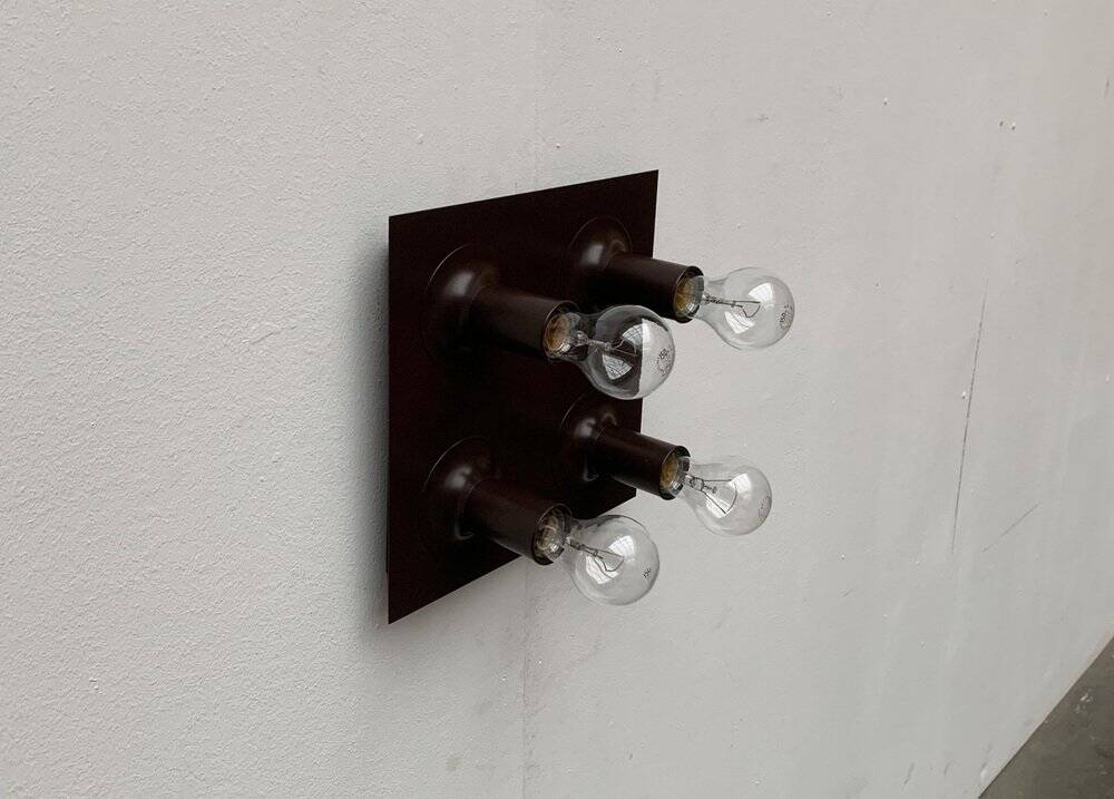 Mid-century German Space Age ceiling or wall lamps by Cosack, set of 2.