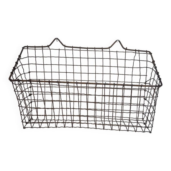 Panier mural vintage en laiton — Beyit