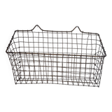 Metal basket basket wire mesh vintage brass mail storage wall magazine magazine holder