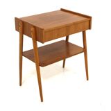 Scandinavian teak bedside table, AB Carlströms, Sweden, 1960