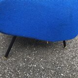 Vintage 60s Design Blue Armchairs