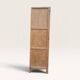 Parisian Art Deco wardrobe, renovated with raw wood.