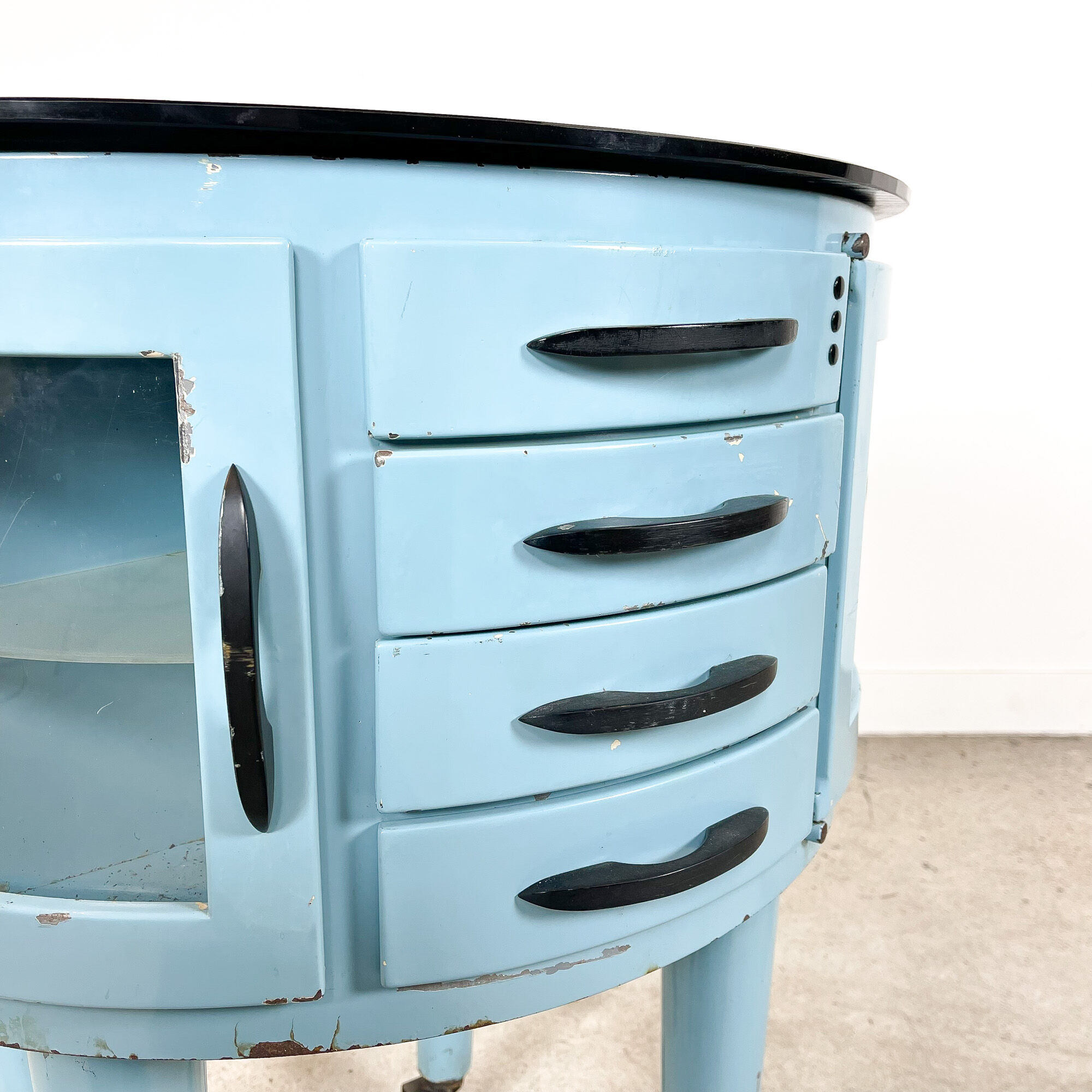 Vintage dentist cabinet leon martin girator meuble