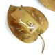 Pair of brass "leaf" wall lamps, 70s
