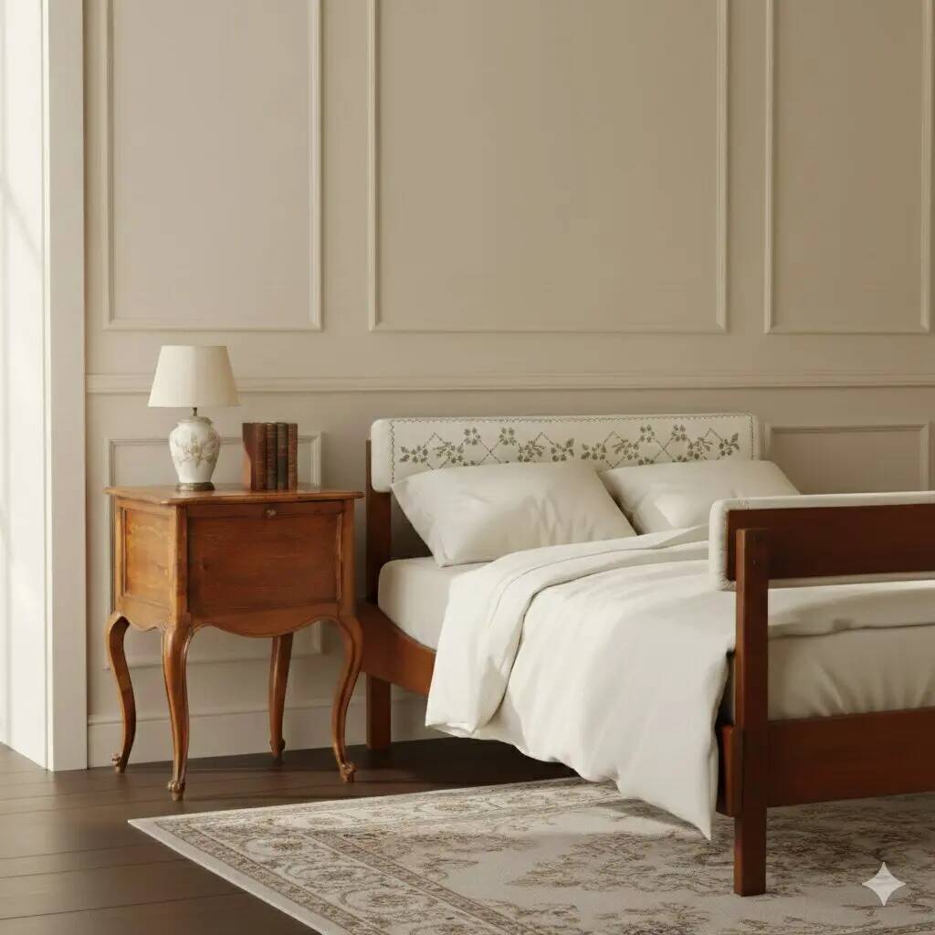 Antique bedside tables in Baroque style, Italy, mid-18th century.