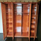 Rattan and bamboo cabinet