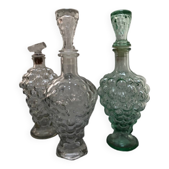 Set of three carafes