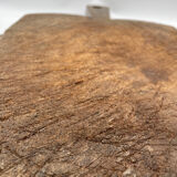 Old wooden cutting log board
