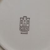 6 flat plates Gien Marly "birds of the forests"