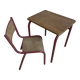 School desk and its chair