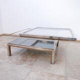 French mid-century vitrine coffee table
