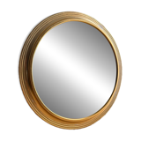 Vintage gold round mirror