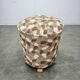 1930s Czechoslovak Art Deco Upholstered Round Tabouret Stool