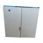 Armoire à pharmacie en métal laqué blanc