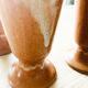 Set of 3 vintage stoneware mazagrans