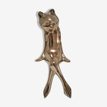 Frog xl solid brass 70s height 23 cm