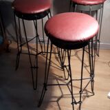Tabourets style pieds épingles 1950