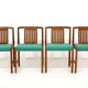 Set of 4 teak table chairs, Bertil Fridhagen, Bodafors, Sweden, 1960