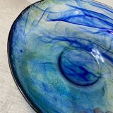 Blown glass salad bowl