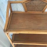 Rattan bookcase