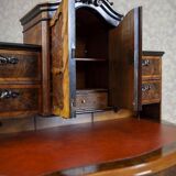 Antique Louis Philippe Walnut andVeneer Secretary Desk, 1860