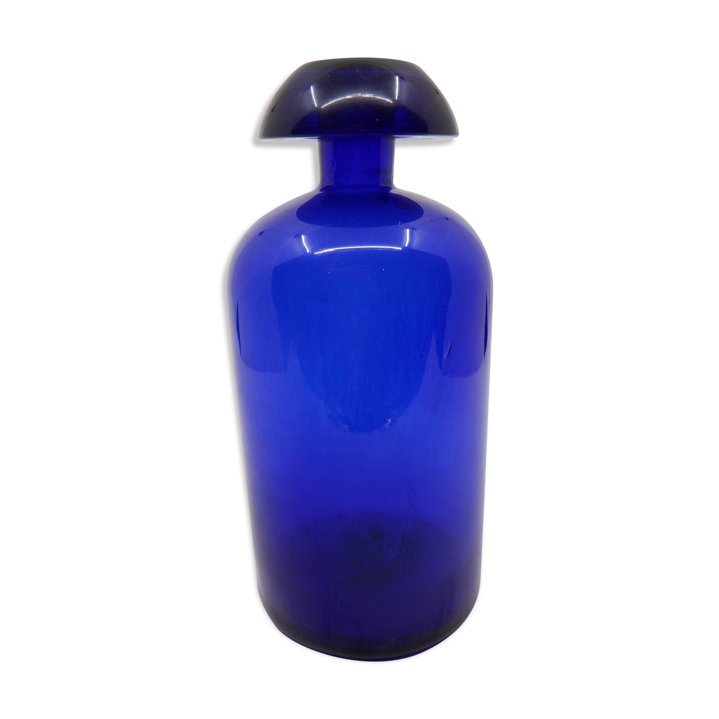 Blue apothecary bottle
