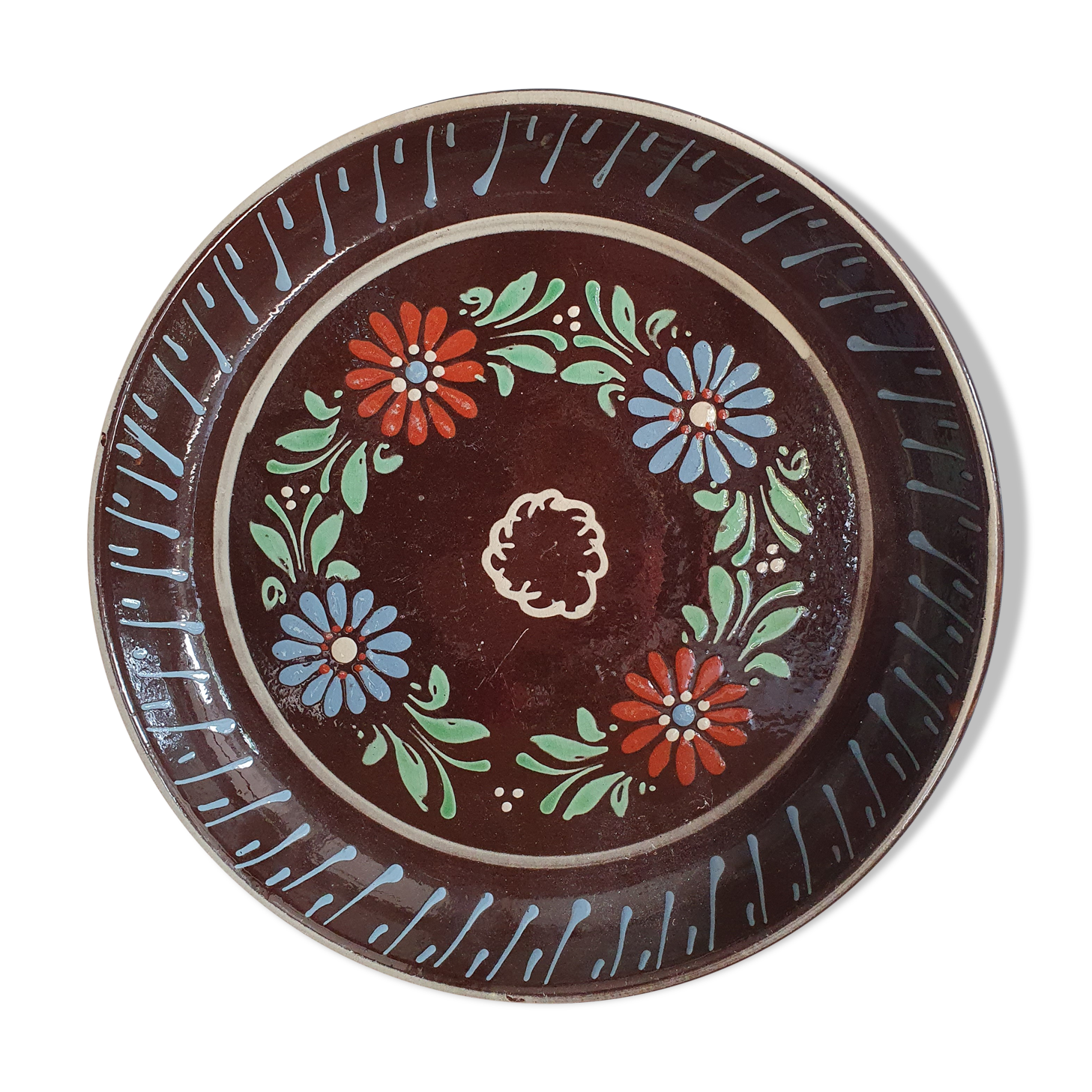 Plateau peint à la main