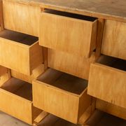 Vintage chest of drawers with thirty drawers, ash wood, 1950s