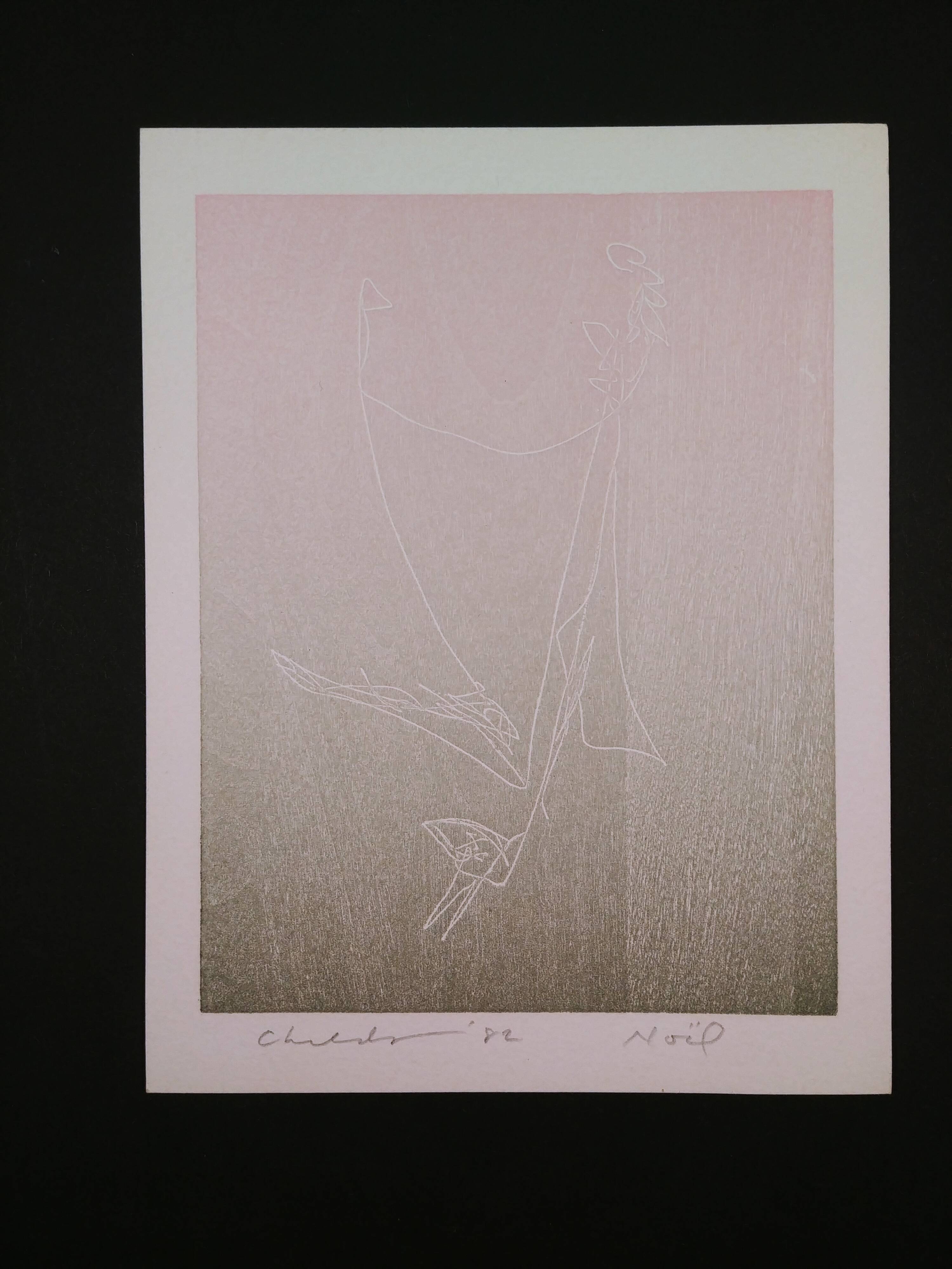 Etching - aquatint - Bernard Childs - Christmas 1982