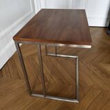 Table d’appoint bois métal art deco