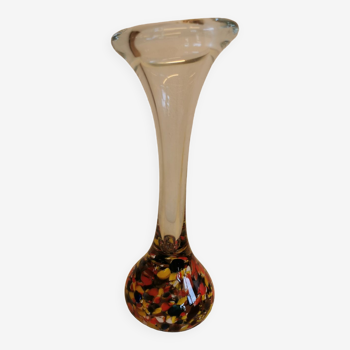 Vase en os de la verrerie danoise holmegaard