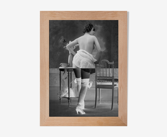 Photographie vintage femme cabaret 1930 - A4